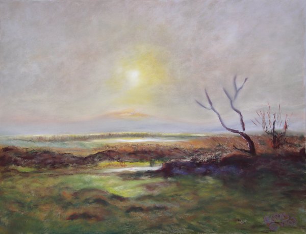 055 Le Crepuscule.jpg - Crépuscule (65x50 cm)   &nbsp;Vendu&nbsp; 